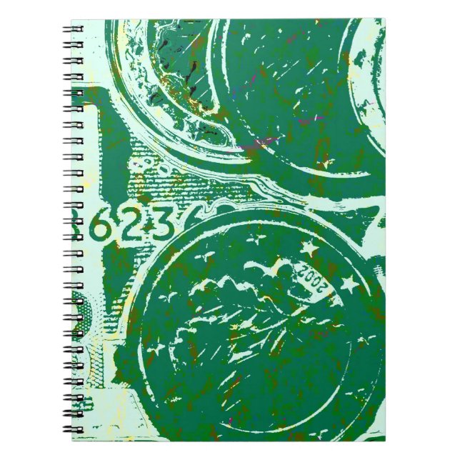 Caderno Espiral Dinheiro verde (Frente)