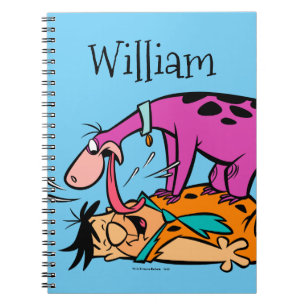 Caderno Espiral Dino Licking Fred Flintstone