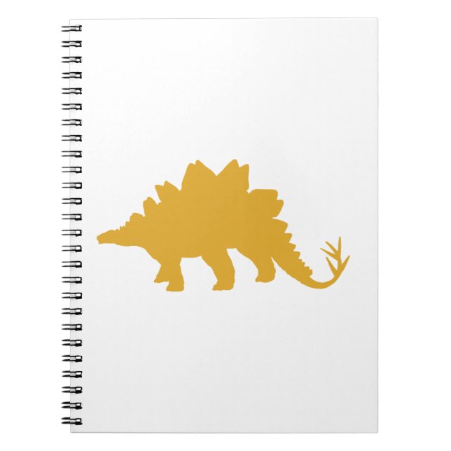 Caderno Espiral Dinossauro Amarelo (Frente)