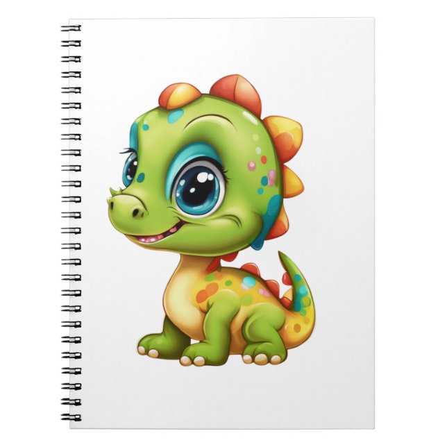 Caderno Espiral dinossauro bebê (Frente)