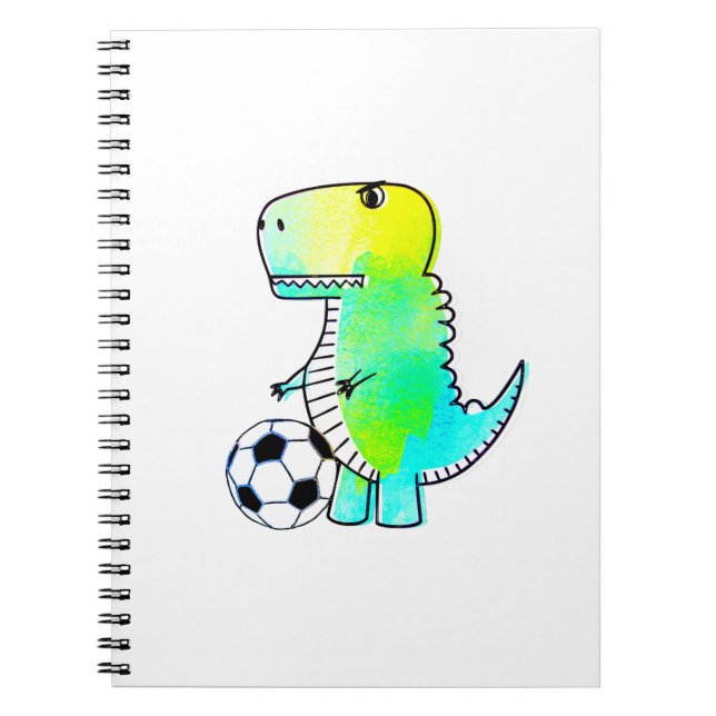 Caderno Espiral Dinossauro Bonito Adora Cana-de-Água (Frente)