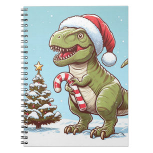 Caderno Espiral Dinossauro candi doce de Natal