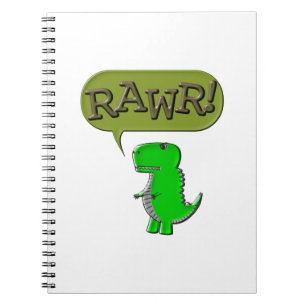 Caderno Espiral Dinossauro De Brinquedos Bonitos E Zangados