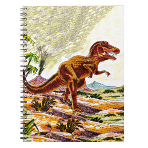 Caderno Espiral Dinossauro de Rex do tiranossauro