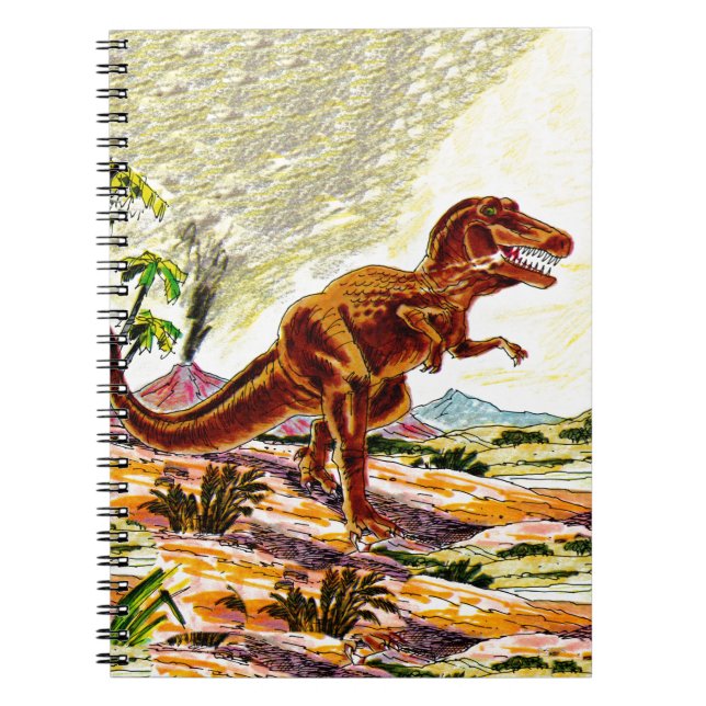 Caderno Espiral Dinossauro de Rex do tiranossauro (Frente)