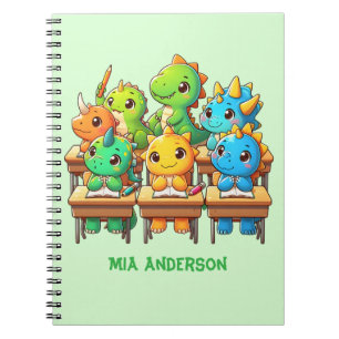Caderno Espiral Dinossauro Fofo