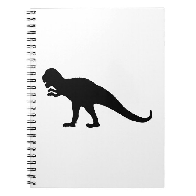 Caderno Espiral Dinossauro Negro (Frente)