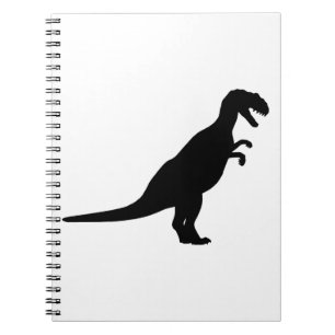 Caderno Espiral Dinossauro Negro