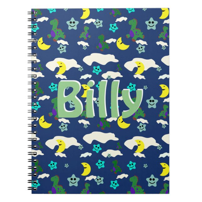 Caderno Espiral Dinossauro Personalizado (Frente)