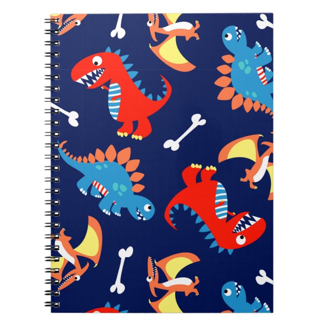 Caderno Espiral Dinossauros lindos (Frente)