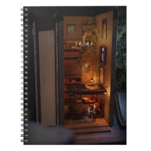 Caderno Espiral Diorama do livro miniatura - inimigos dos amantes