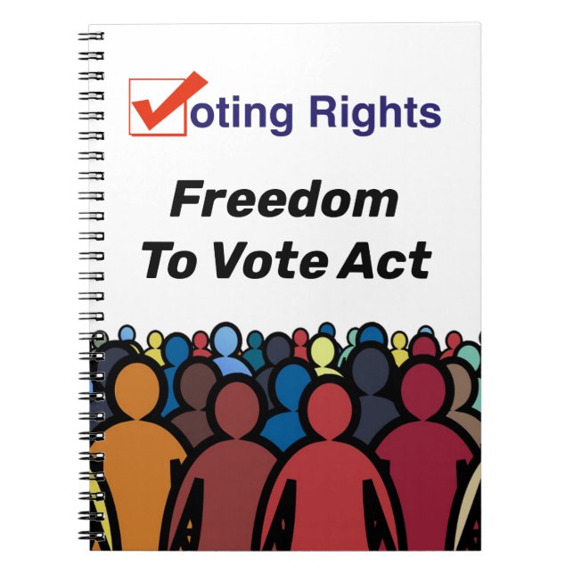 Caderno Espiral Direito De Voto Direito À Liberdade De Voto (Frente)