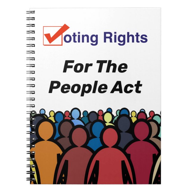 Caderno Espiral Direitos De Voto Para A Lei Pessoas (Frente)