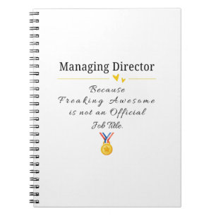 Caderno Espiral Diretor Administrativo