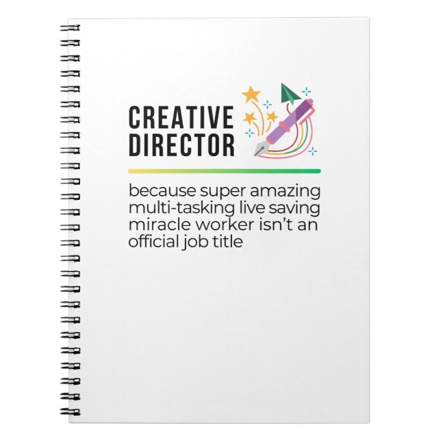 Caderno Espiral Diretor Creative (Frente)