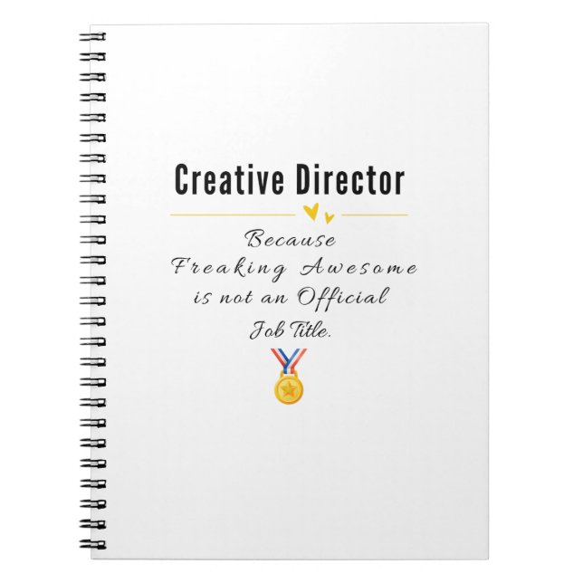 Caderno Espiral Diretor Criativo (Frente)