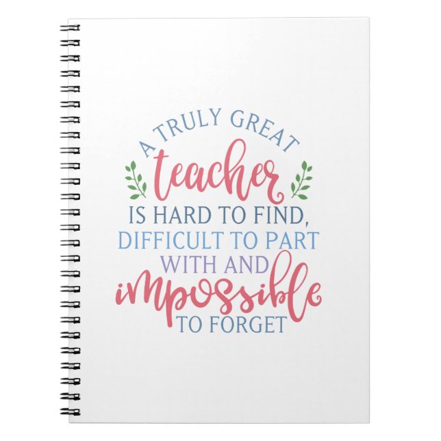 Caderno Espiral Diretor de Apreciação de Professores Engraçado (Frente)