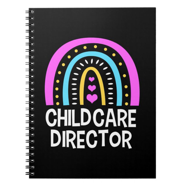 Caderno Espiral Diretor de Creche de Professor (Frente)