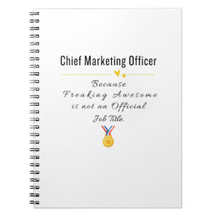 Caderno Espiral Diretor de Marketing Engraçado