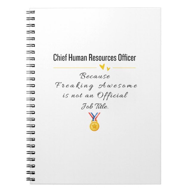 Caderno Espiral Diretor de Recursos Humanos (Frente)