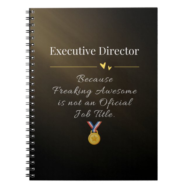 Caderno Espiral Diretor Executivo (Frente)
