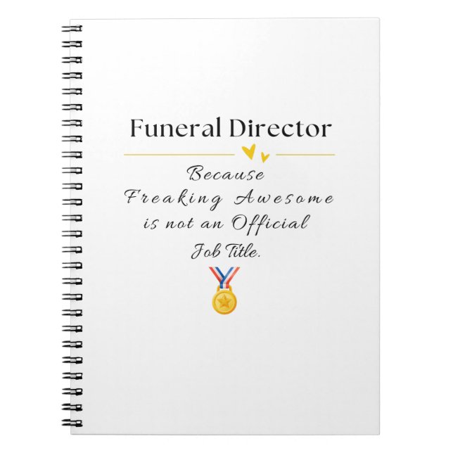 Caderno Espiral diretor funerário (Frente)