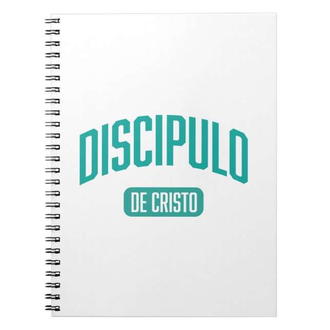 Caderno Espiral Discíple Seagreen Spiral Notebook Espanhol (Frente)