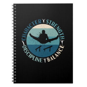 Caderno Espiral Disciplina de Força de Caráter de Ginástica de Men