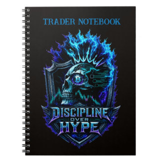Caderno Espiral Disciplina Sobre Hype Bitcoin Crypto Mentalidade D