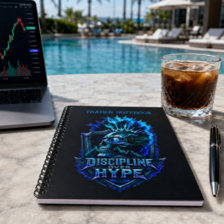 Caderno Espiral Disciplina Sobre Hype Bitcoin Crypto Mentalidade D