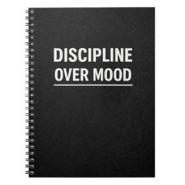 Caderno Espiral Discipline Over Mood Motivational Planner