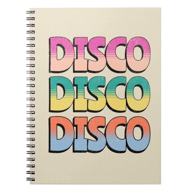 Caderno Espiral Disco Music (Frente)