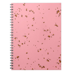 Caderno Espiral Dissipadores De Fogo Sobrepõem Sua Foto Cor-De-Ros