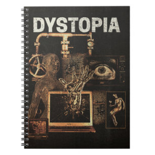Caderno Espiral Distopia - Design de Streetwear Techno-Dystopian
