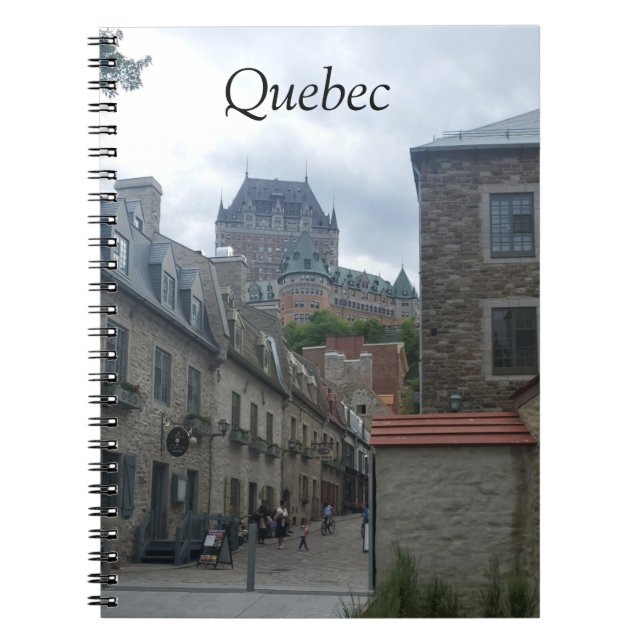 Caderno Espiral Distrito histórico na Cidade de Quebec (Frente)