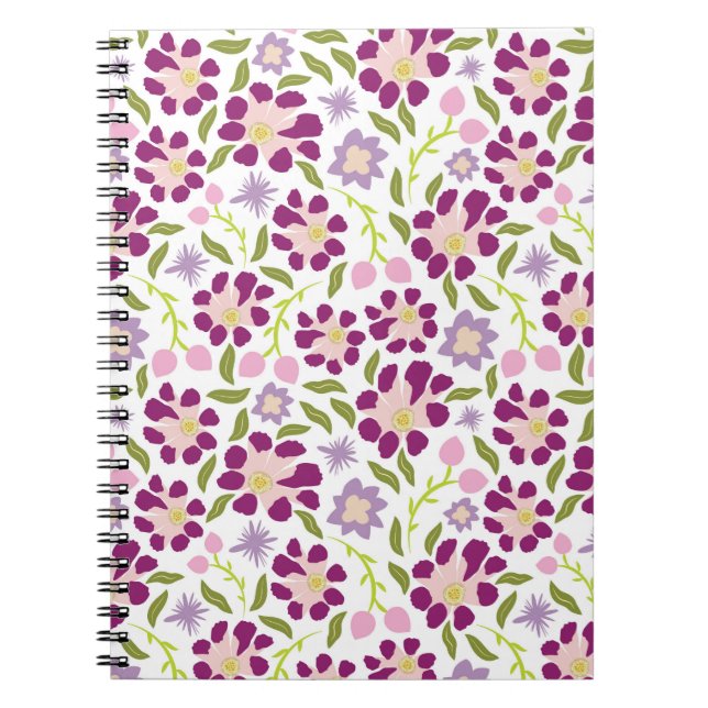 Caderno Espiral Ditsy floral (Frente)