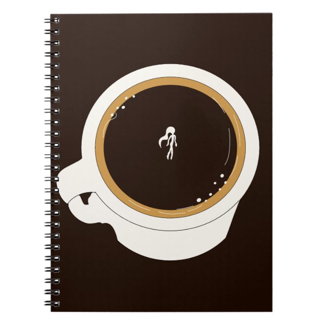Caderno Espiral Diver de Xícara de Café (Frente)
