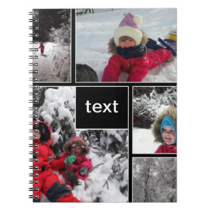 Caderno Espiral Diversão de inverno jogos para crianças neve texto