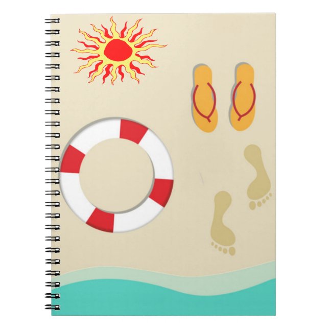 Caderno Espiral Diversão de Verão (Frente)
