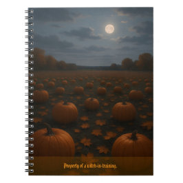 Caderno Espiral Diversão do Halloween personalizável