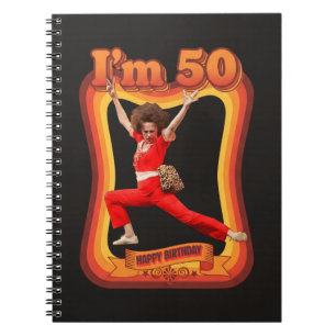 Caderno Espiral Divertido Estou com 50 Aniversário Feliz Sally O'M