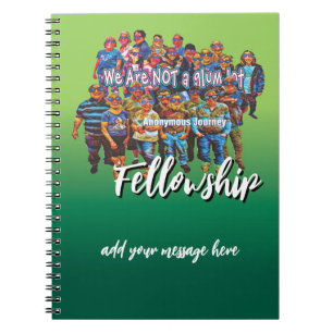 Caderno Espiral divertido não somos um monte sombrio slogan diário