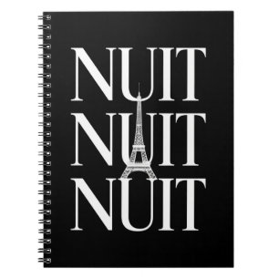 Caderno Espiral Divertido Nuit Nuit