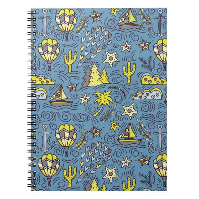 Caderno Espiral Divertimento do viagem (Frente)