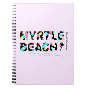 Caderno Espiral Divirta Myrtle Beach, SC Graphic Legal