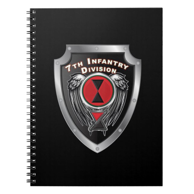 Caderno Espiral Divisão de Infantaria de 7 "Bayonet Division" (Frente)