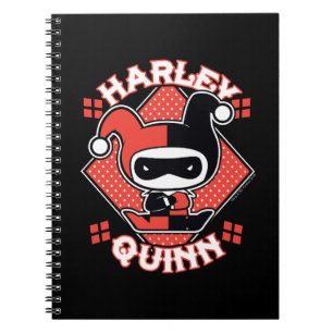 Caderno Espiral Divisões de Chibi Harley Quinn