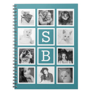 Caderno Espiral DIY Instagram 10 fotos e iniciais personalizadas