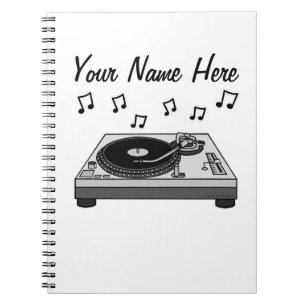 Caderno Espiral DJ Music Productor Personalizado por Músicos Eletr