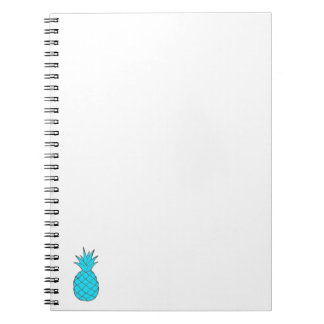 Caderno espiral do abacaxi do diamante